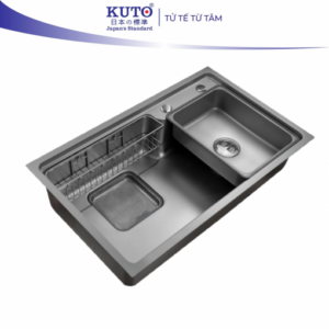 Chậu rửa bát 1 hố INOX 304 KUTO Nhật Bản (M007)